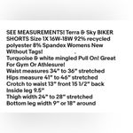 Terra & Sky  Biker Shorts Size 1X 16W-18W Polyester Spandex Pull On  Womens NWOT Photo 6