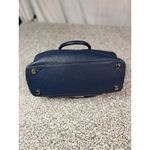 Michael Kors Haley Large Navy Blue Leather Satchel Handbag Women's Bag Photo 6