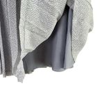 Club Monaco  Silk Pleated Polka Dot Midi Skirt in‎ Gray and White, Size 2 Photo 4