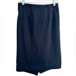 J.Crew 365 ASYMMETRICAL BLACK PENCIL JAPANESE CUPRO SKIRT 4 Photo 1