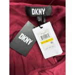 DKNY NWT Dark Red Satin Cape Blouse Open Sleeve Women’s Size Medium Photo 5
