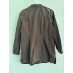 Chico's  Top Womens 2 Large Chocolate Brown Tunic Gold‎ Beaded Peasant Boho Desert Photo 1