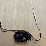 Victoria's Secret  Black City Crossbody Belt Bag Purse Lips Tassel Photo 6