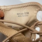 Chinese Laundry Brown Lace Up Chunky Heel Peep Toe Sandal Casual Comfy Size 8.5 Photo 3