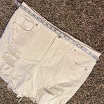 American Eagle Curvy Hi-Rise Shortie Jean Shorts 18 White Photo 6