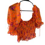 For Love & Lemons  Peony Smocked Blouse Photo 6