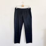 Ralph Lauren Black Label Cotton Stretch Poplin Pintuck Ankle Pants Size 10 Black Photo 2