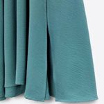 ZARA Green Belted Wrap Casual Maxi Dress Photo 8
