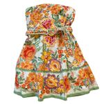 Joie  Strapless belted mini dress w/ tiered‎ skirt 14 - NWT Photo 3