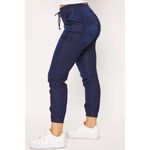 Ymi NWT Junior Womens  Kozy Fit Mid-Rise Knit Denim Joggers Pants - Sz XS Photo 3