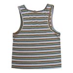 Urban Outfitters Tank Scoop Neck Striped Embroidered Mushroom Multi Color Medium Photo 3