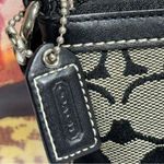 Coach  Signature Crossbody Bag Canvas Gray/Black  Authentic 6016 Photo 3