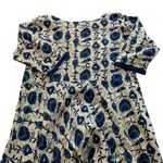 Handmade/Vintage XL long maxi blue green print floral modest dress Photo 8