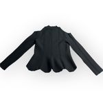Jonathan Simkhai Women’s Size Medium Black Peplum High Neck Knit Top Photo 1