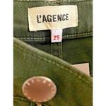 L'Agence New  Shorts Womens 25 Ryland Cutoff‎ Denim in Sage Green Photo 3