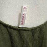 Xhilaration Boho Olive Green Ruffle Drop Waist Tank Top Photo 3