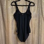 Calvin Klein Black Starburst One Piece Swimsuit Size 10 Photo 1