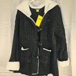 Cabela's NWT  Womens Black Hooded Deer Lodge Toggle Sweater Jacket 2XL Photo 0