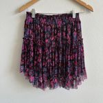 MISA Los Angeles Misa LA Floral Purple Mini Skirt Size Small Photo 4