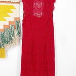 Free People Daydream Lace Slip Dress Red Size L Photo 0