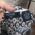 Verve Ami  Black And White Button Down Cardigan Sweater Top Shirt Sz M Photo 6