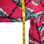 Crown & Ivy Womens Dress Dragonfly Linen Blend Small Pink Blue Off Shoulder EUC Photo 5