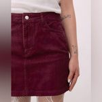 Eddie Bauer Y2K 90s Vintage Burgundy Corduroy Mini Skirt Women's 6 Academia Fall Photo 7