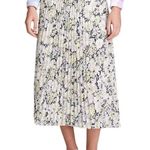 CHAPS Floral Pleated A-Line Skirt Photo 0