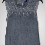 Blue Rain  Lace Blouse‎ Sleeveless Size L Photo 0