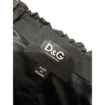 Dolce & Gabbana black ruched silk pencil skirt size 40 Photo 2