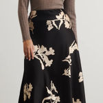 Tanya Taylor Dark Fig/Cream Beth Skirt Photo 0