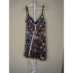 Mac Duggal  NWT Sequined Floral Detail Mini Dress in Black Multi Size 10 Photo 4