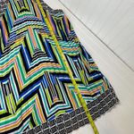 Laundry by Shelli Segal LAUNDRY By Shelly Segal’s Multicolor Border Print Halter Mini Dress Size 14 Photo 5