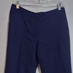 Diane Von Furstenberg  Georgia Sapphire Blue Ankle Pants Career Casual Size 4 Photo 1