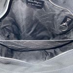 Salvatore Ferragamo  Gancini Black Nylon and Patent Leather Shoulder Bag Photo 14