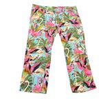 Loudmouth‎ Golf Flamingo Print Capri Cropped Pants size 10 Pink Size M Photo 1