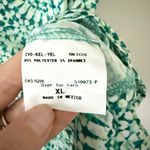 AB Studio  Short Sleeve RoundedNeck Blouse in GreenMulti Kaleidoscope Pattern  XL Photo 4