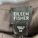 Eileen Fisher  Silk Stretch Georgette Luxe Trouser Pants Wide Leg Minimalist Sz M Photo 2