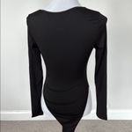 SheIn  Elegant Black Square Neck Bodysuit Sz XS Photo 4