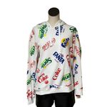NWT COCA COLA / COKE FANTA SPRITE COKE FLAVOR ALL OVER PRINT SWEATSHIRT White Size L Photo 1
