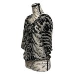 EXPRESS Vtg Y2k Zebra Print Sheer Cropped Blouse XS GRUNGE M Party Going Out Photo 1