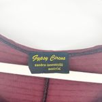 Gypsy Circus Womens Vintage Stempunk Emo Dark Goth Lace Midi Dress Size S Red Photo 1