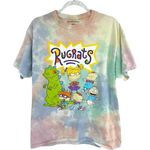 Nickelodeon  Medium Large Rugrats Well Worn Whit Tie Dye Tee Shirt T-Shirt Top Photo 0