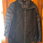 Calvin Klein Stylish Black Hooded Puffer Jacket Coat with Quilted ‎ Winter Outerwear Size M Photo 0