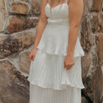 Lulus White Tiered Dress Photo 0