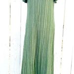 Exist olive long maxi cold Shoulder dress Size Large NEW Photo 0