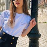 ZARA Blogger’s Fav|NWT Navy High Waisted Detailed Button Shorts Photo 9