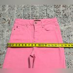 Judy Blue  High Rise Control Top Wide Leg Crop Jeans Pink size 7/28 Photo 4
