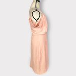 Fraiche by J Pink Off Shoulder Tulip Hem Knee Length Dress Women's Size Med NWOT Photo 5