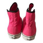 Vans Unisex Hot Neon Pink Black Hi-Top Sneakers Size Women 6.5 Men 5 Skate Shoes Photo 6